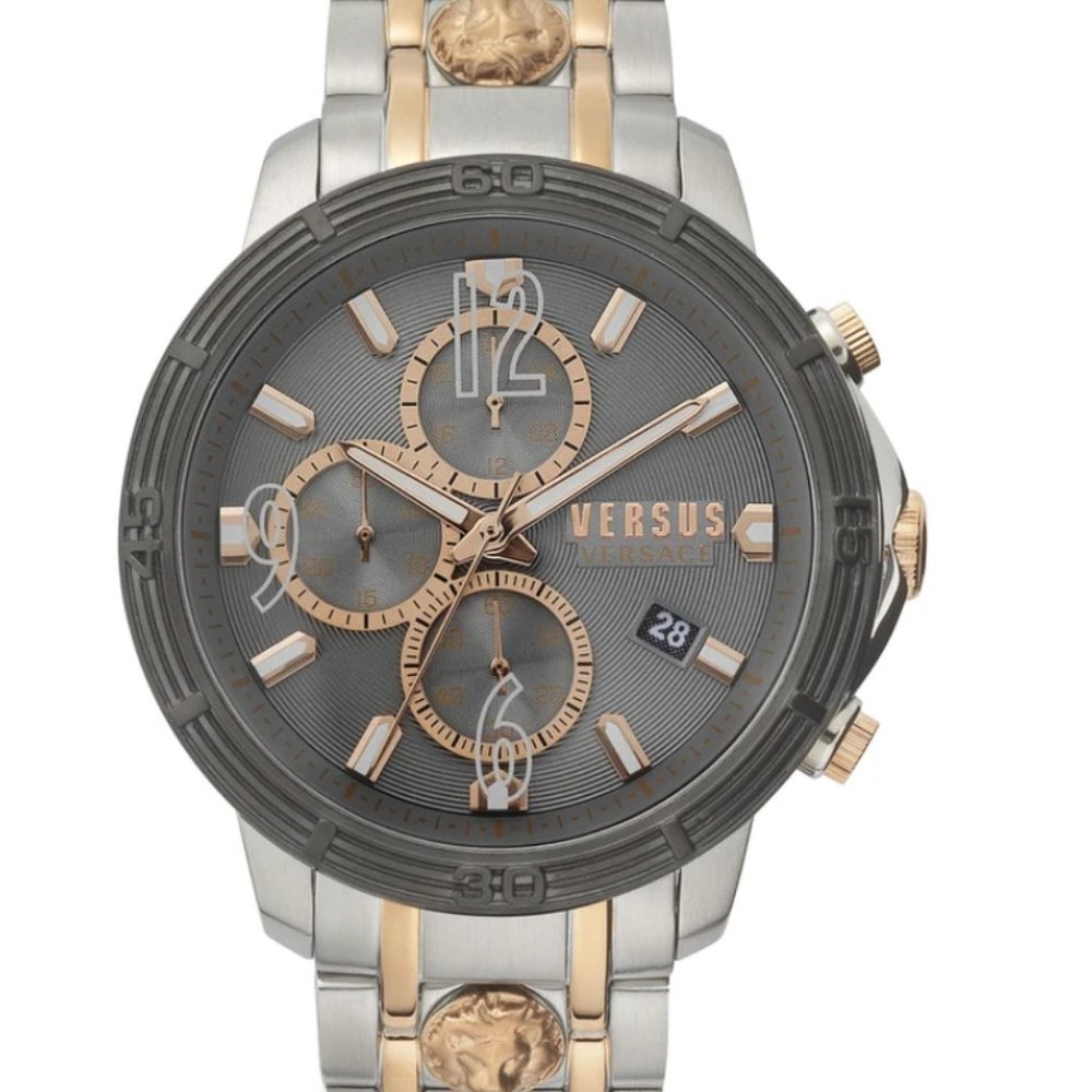 Versace Versus 46mmm Two Tone Watch